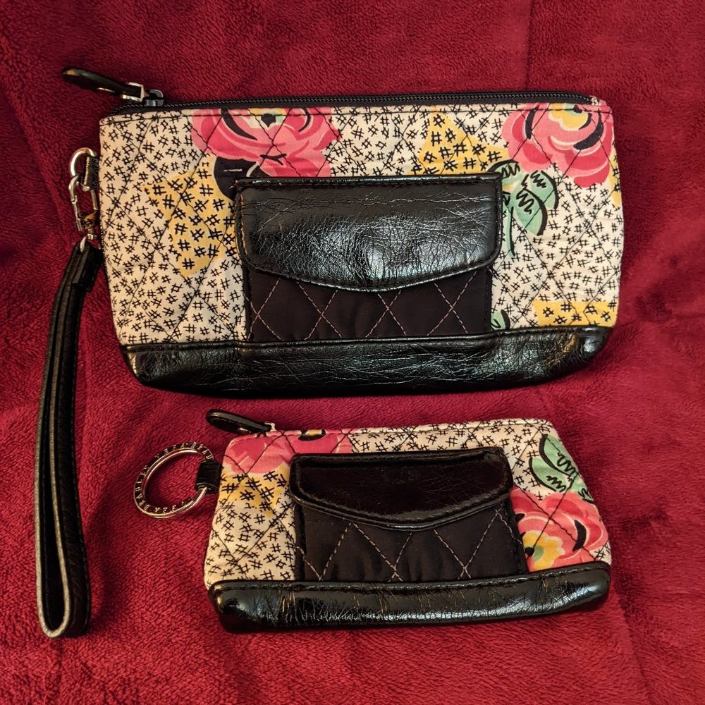 Vera Bradley Wristlet & Coin Purse with Key Ring
